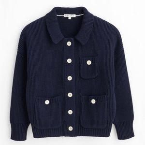 NWT: Alex Mill Parker Sweater Jacket in Dark Navy